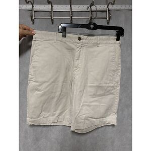 Faherty Men Shorts 36 Khaki Beige Outdoor Chino Golf Casual Preppy Pockets Adult